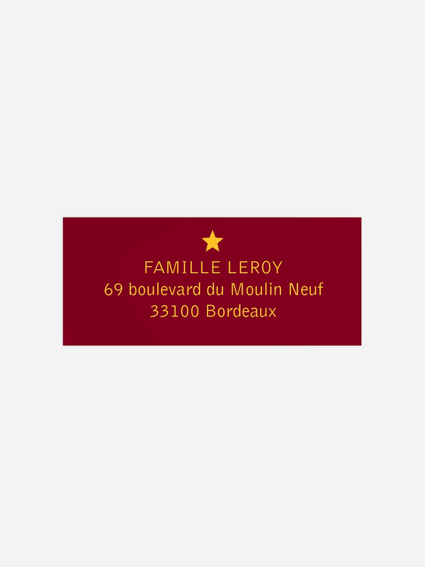 Étiquette expéditeur voeux Photos sapin