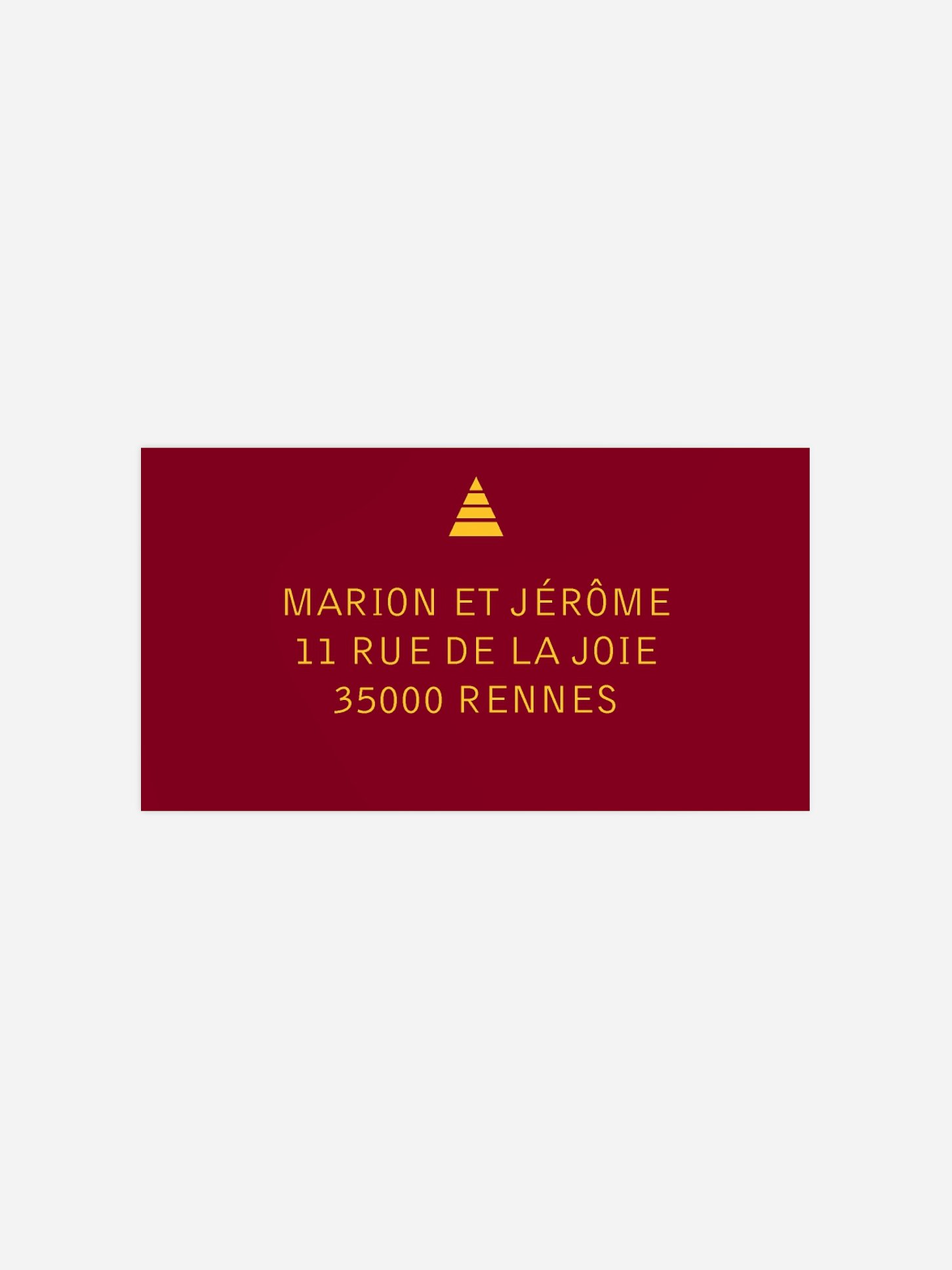 Étiquette destinataire voeux Photos sapin