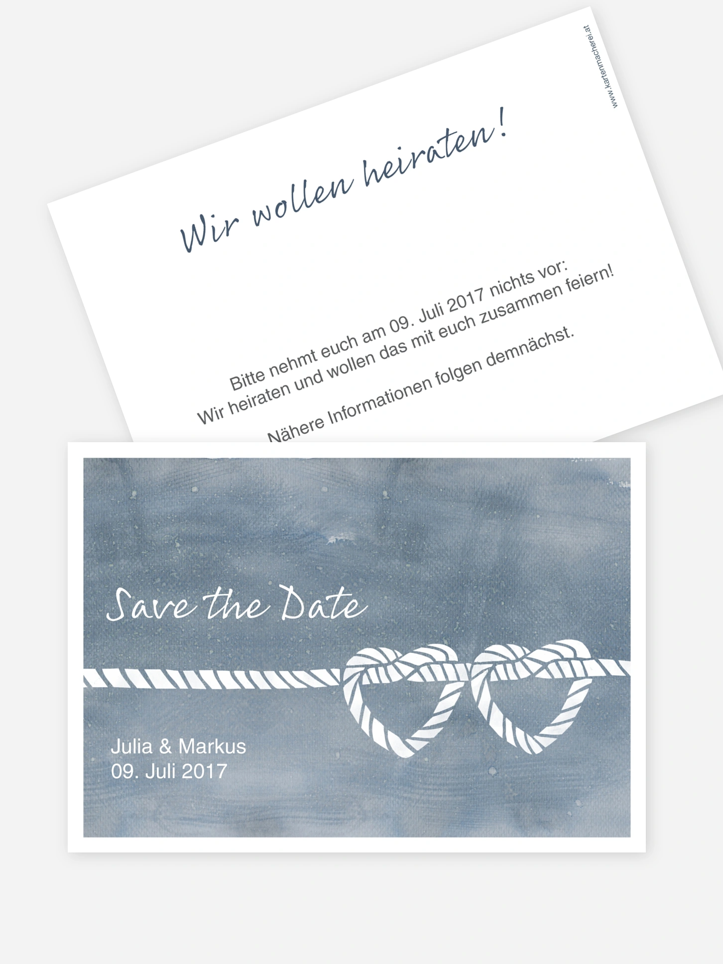 Save-the-Date Karte Tying the knot