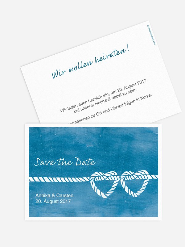 Save-the-Date Karte Tying the knot