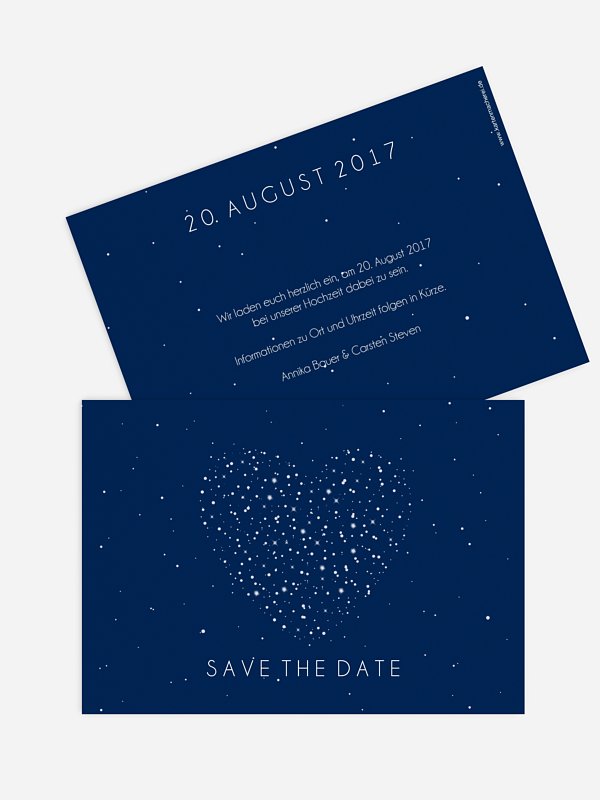 Save-the-Date Karte "Sparkle"