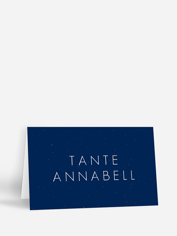 Tischkarte Hochzeit Sparkle