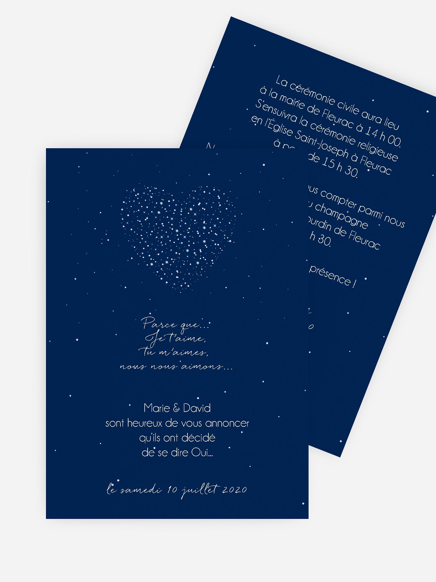 Faire-part de mariage Amour féerique