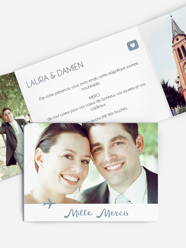 Carte de remerciements Love Is In The Air