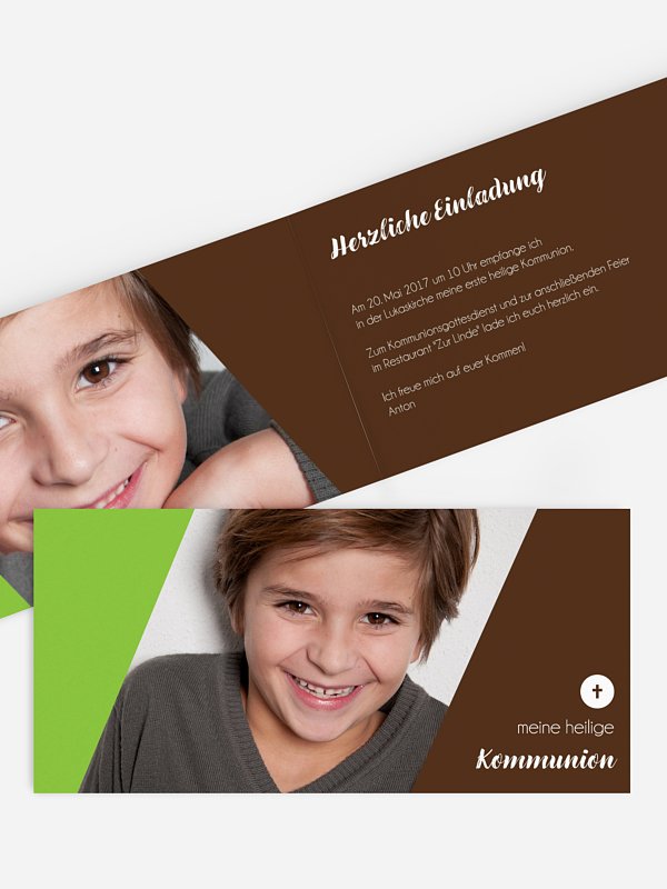 Kommunionseinladung Modern