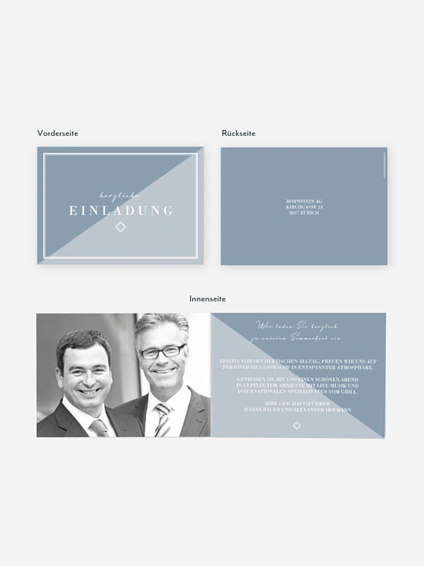 Partyeinladung Farbenspiel