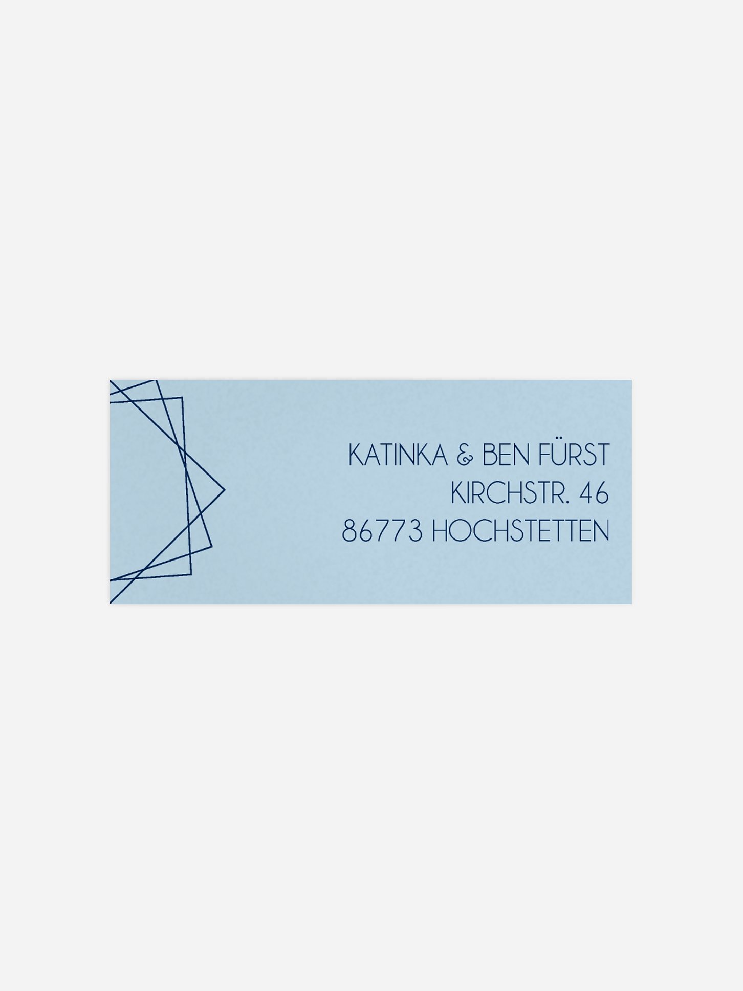 Absenderaufkleber Weihnachten Geometric
