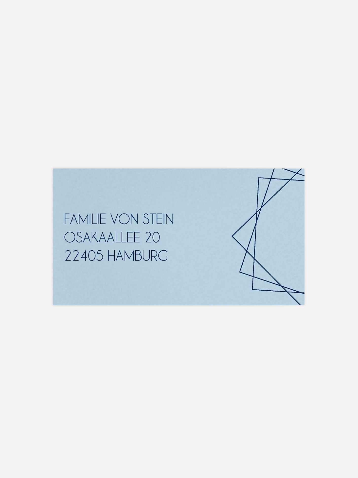 Empfängeraufkleber Weihnachten Geometric