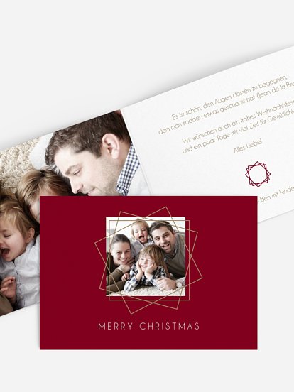 Weihnachtskarte Geometric