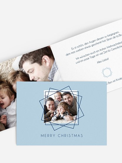 Weihnachtskarte Geometric