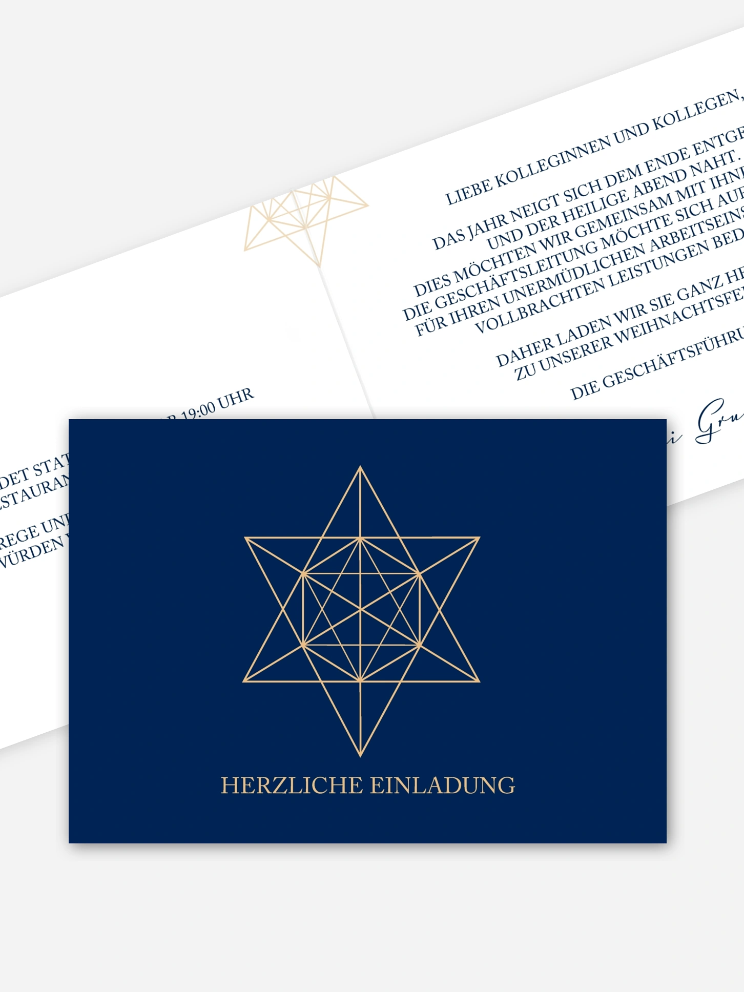 Weihnachtsfeier Geometric Star