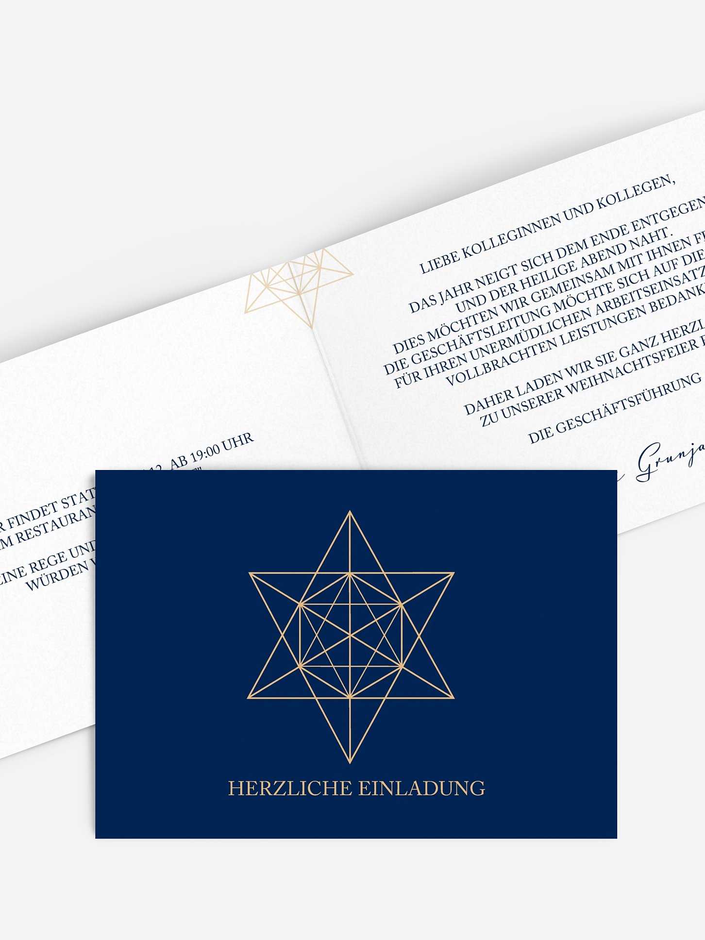 Weihnachtsfeier Geometric Star