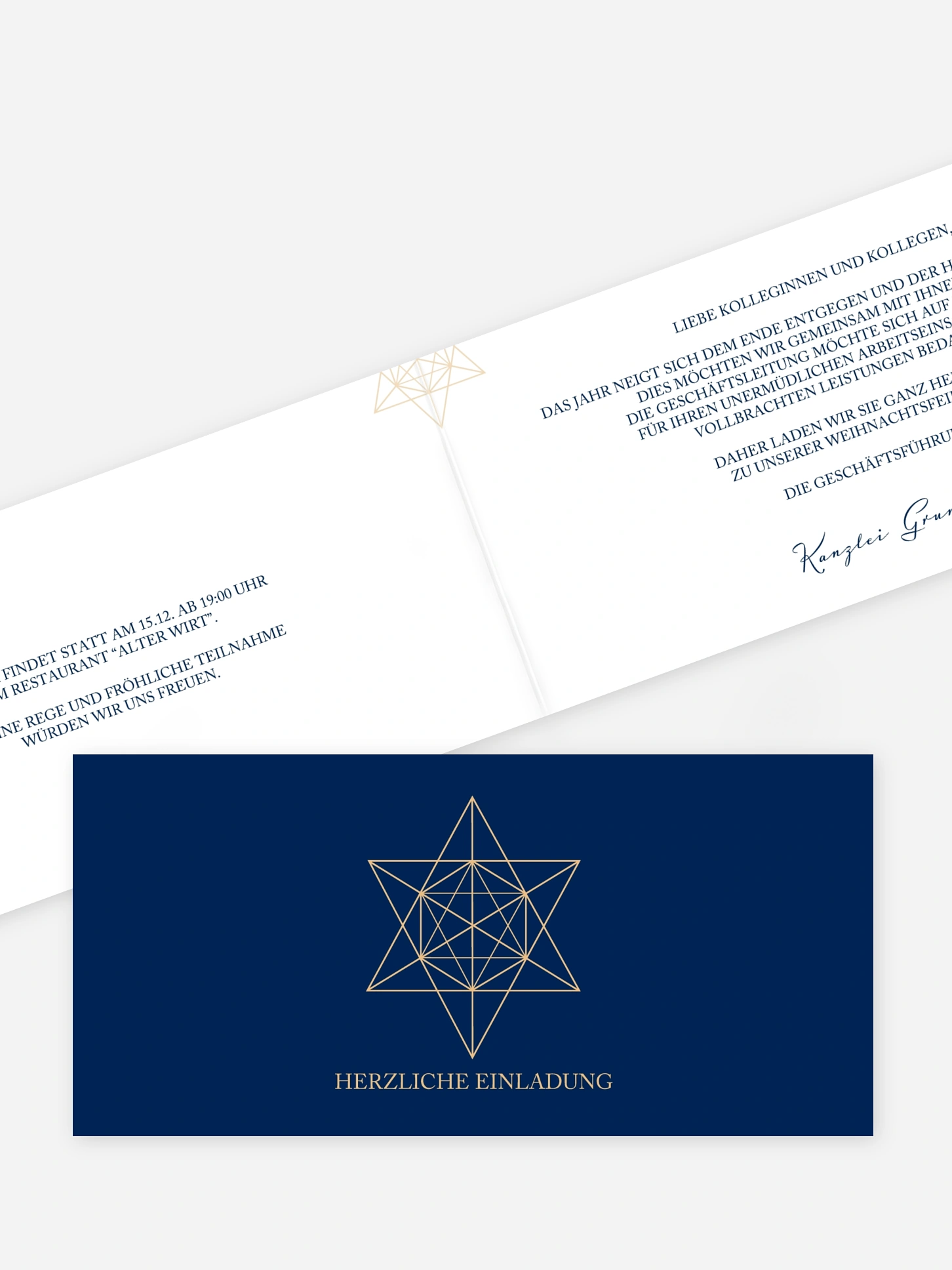 Weihnachtsfeier Geometric Star
