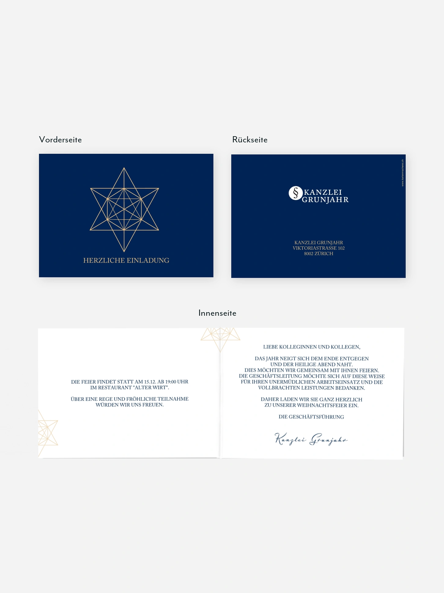 Weihnachtsfeier Geometric Star