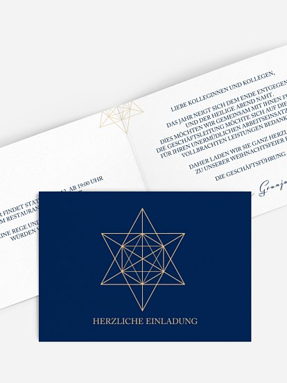 Weihnachtsfeier Geometric Star