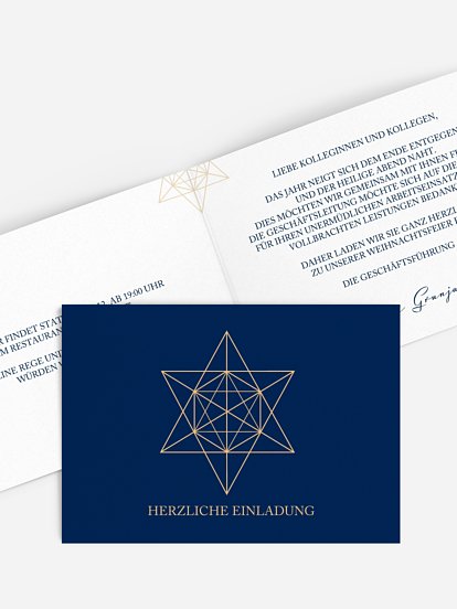Weihnachtsfeier Geometric Star