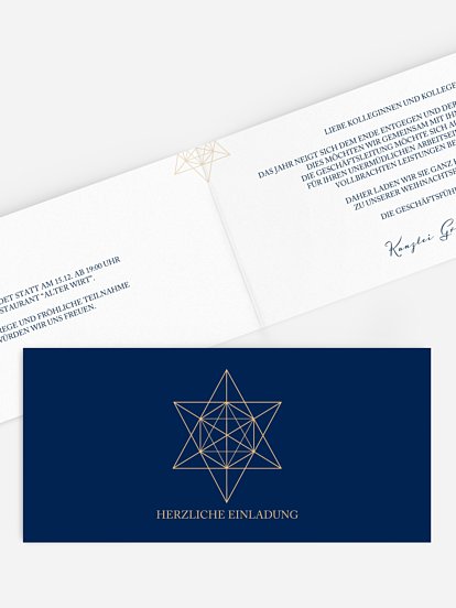 Weihnachtsfeier Geometric Star