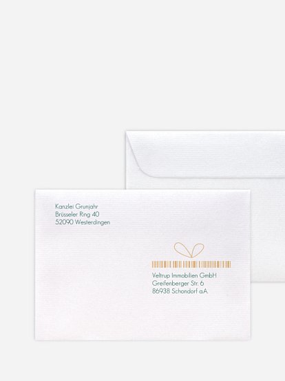 Bedruckte Umschläge geschäftl. Weihnachten X-Mas Code