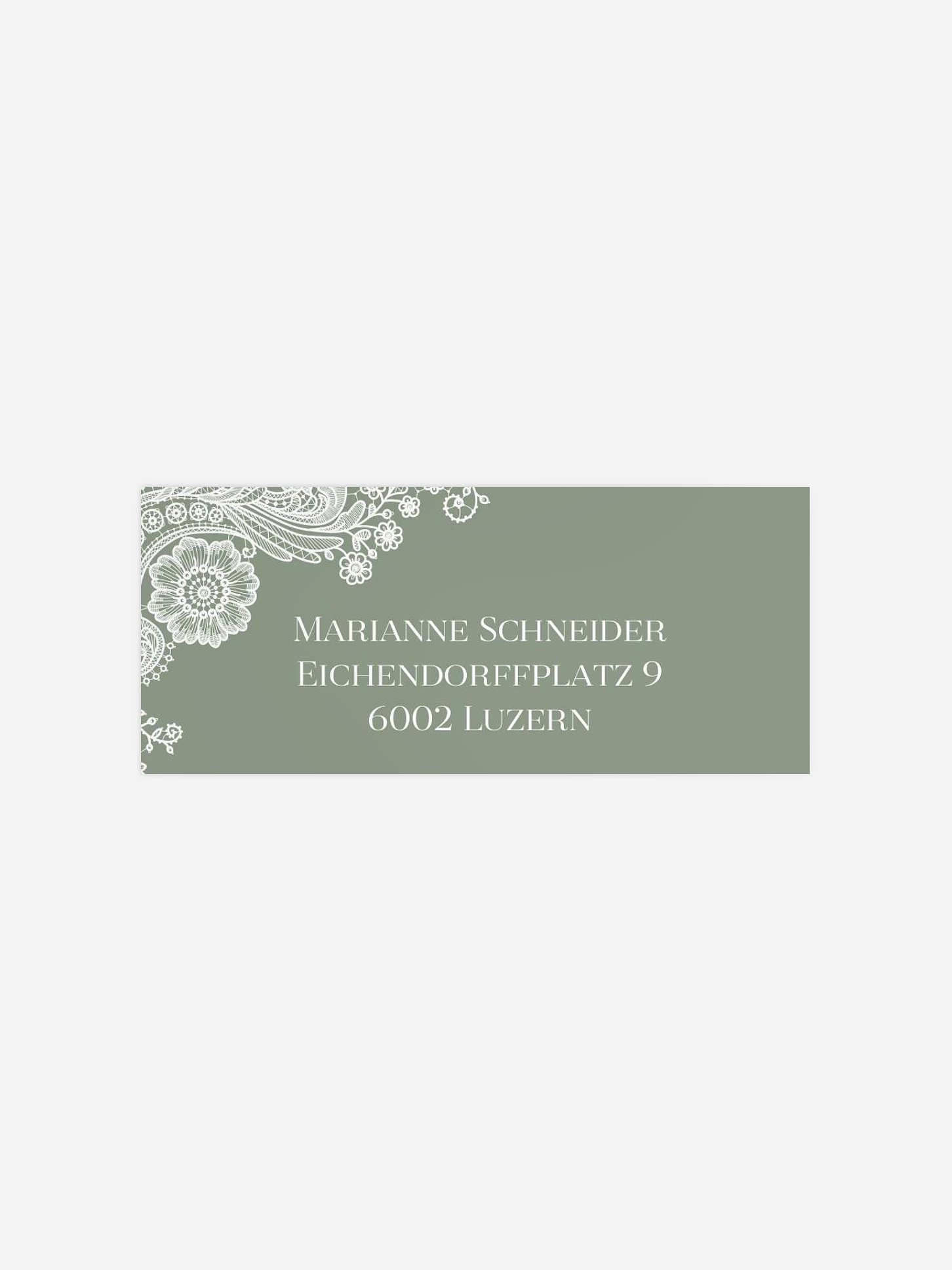 Absenderaufkleber Geburtstag Vintage Lace