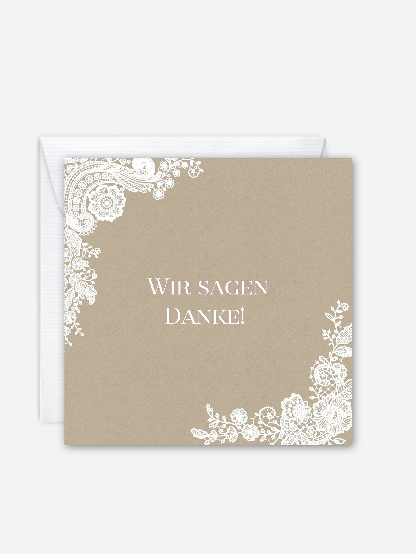 Danksagung zur Goldenen Hochzeit Vintage Lace