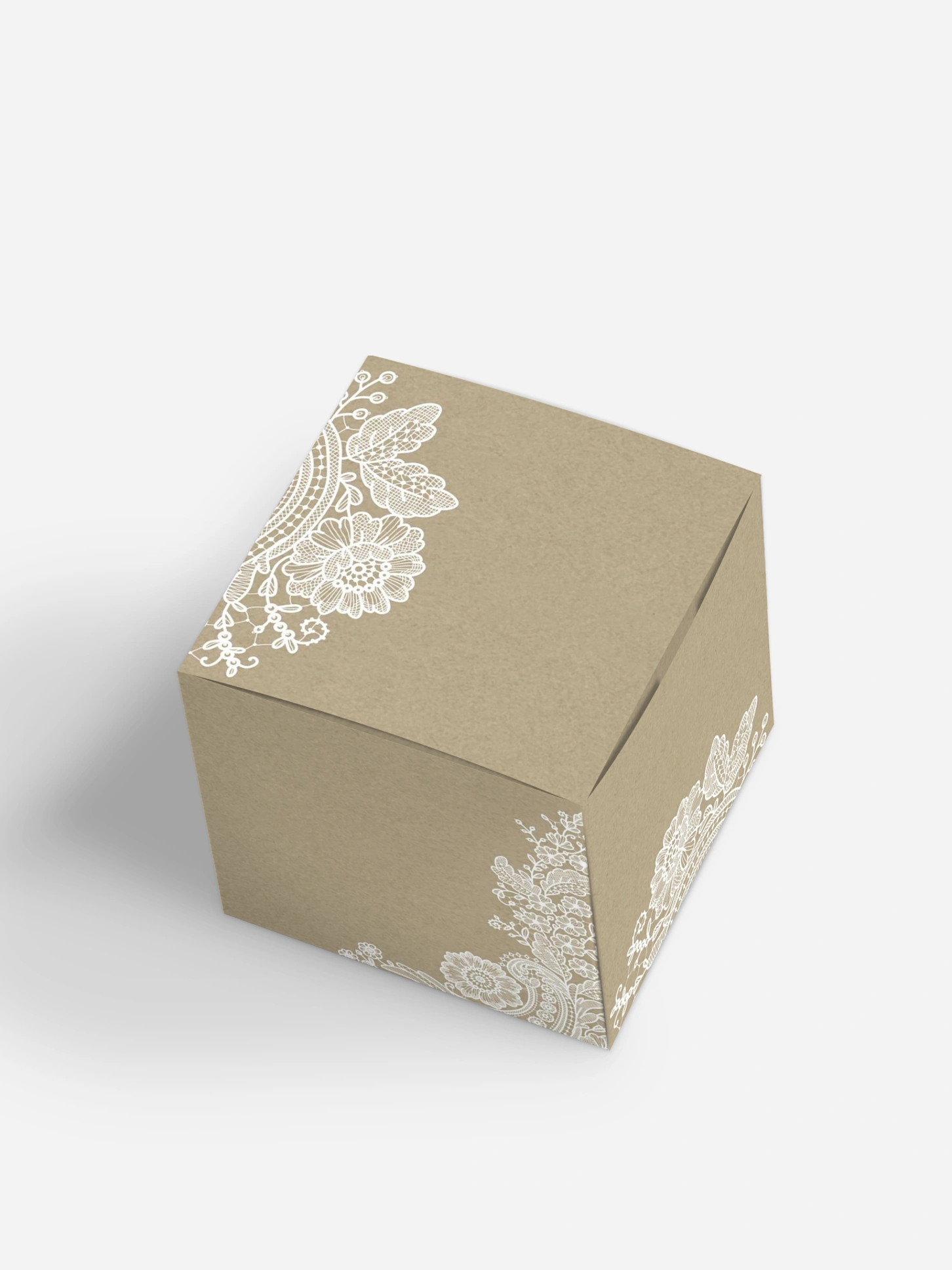 Gastgeschenkbox personalisiert Vintage Lace