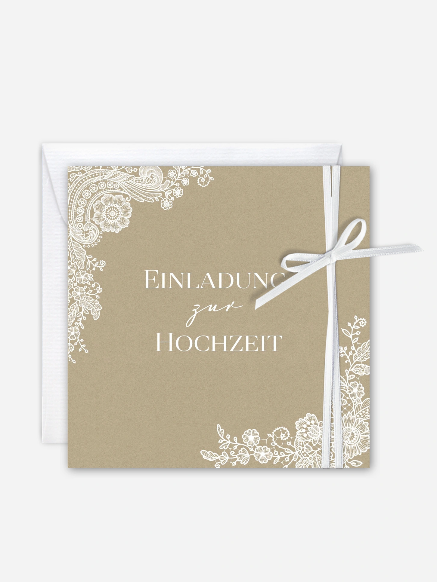 Hochzeitseinladung Vintage Lace
