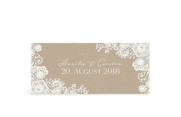 Geschenkaufkleber Hochzeit Vintage Lace