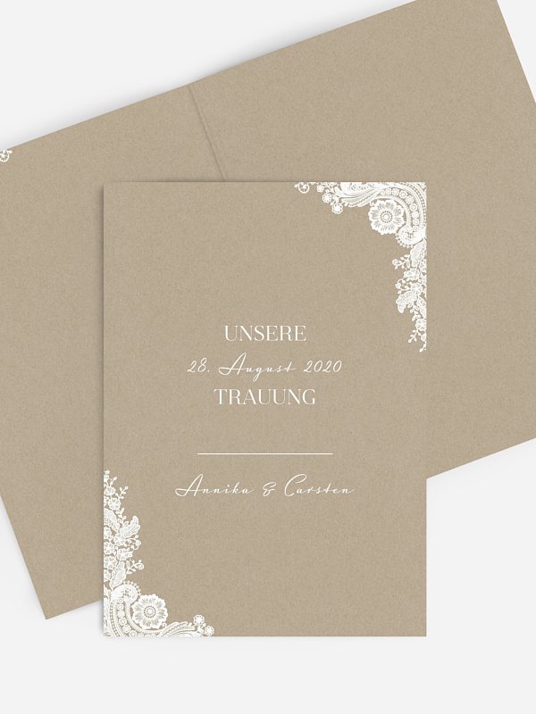 Kirchenheft Hochzeit "Vintage Lace"