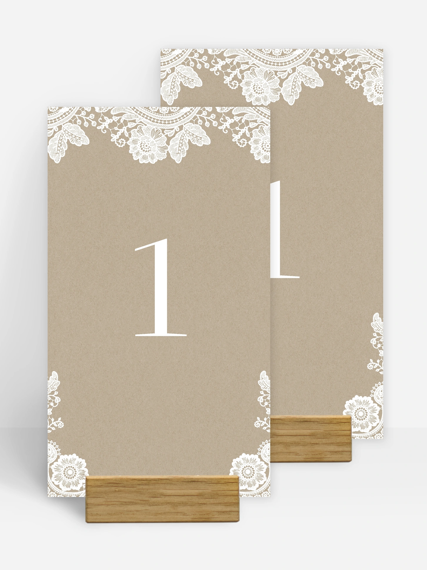 Tischnummer Vintage Lace