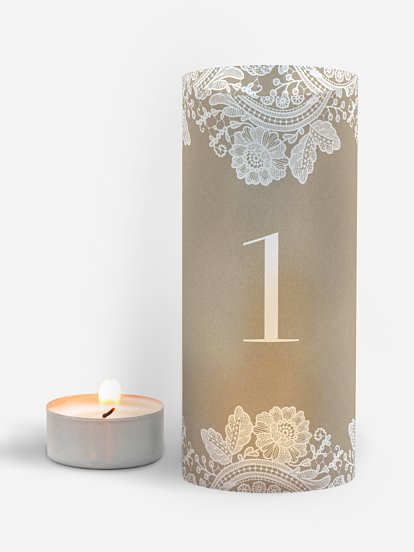 Tischnummer Vintage Lace
