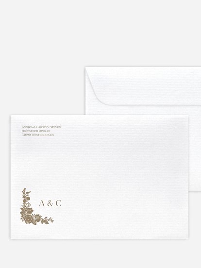 Briefumschlag mit Motiv Vintage Lace