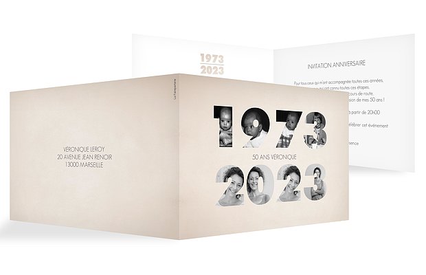 invitation anniversaire 50 1969-2019