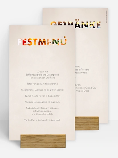 Menükarte Geburtstag Jahreszahlen