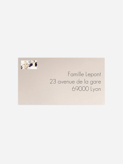 étiquette destinataire anniversaire 2018