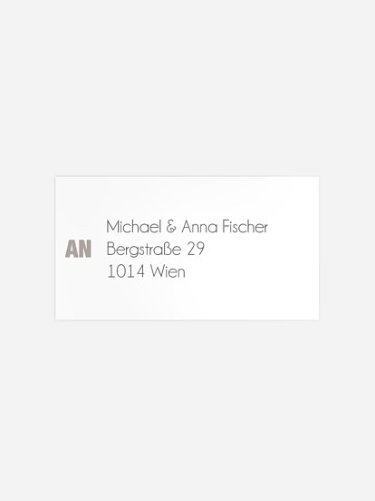 Empfängeraufkleber Geburtstag Number