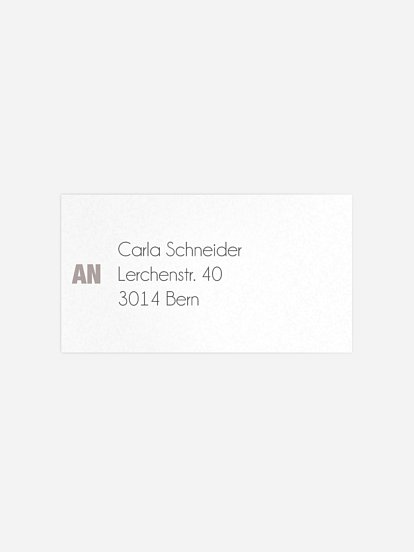 Empfängeraufkleber Geburtstag Number