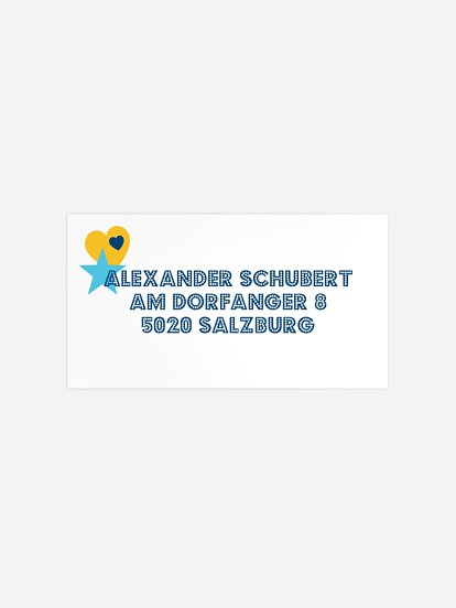 Empfängeraufkleber Geburtstag Eighties Forever