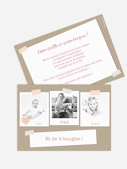 Des Cartes D Invitation Anniversaire Fille D Exception