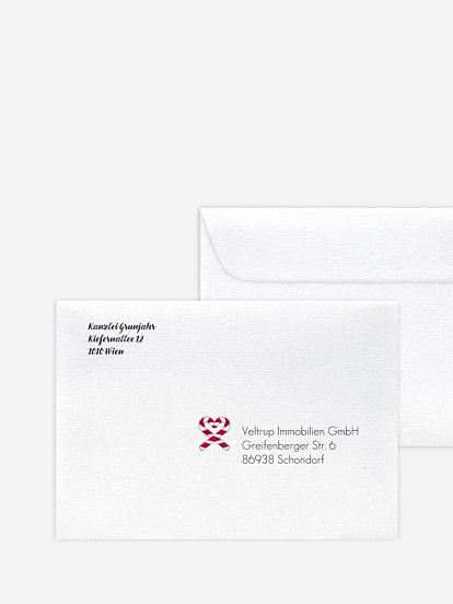 Bedruckte Umschläge geschäftl. Weihnachten Santa's Beard