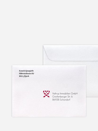 Bedruckte Umschläge geschäftl. Weihnachten Santa's Beard