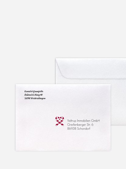 Bedruckte Umschläge geschäftl. Weihnachten Santa's Beard