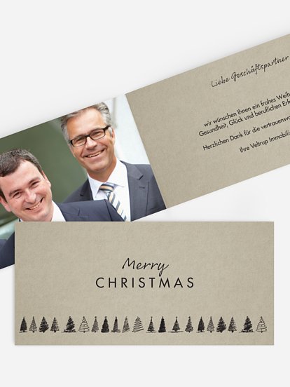 Geschäftliche Weihnachtskarte Beautreeful