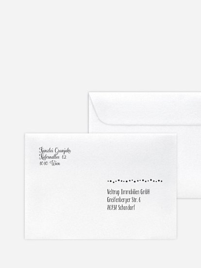 Bedruckte Umschläge geschäftl. Weihnachten Language Tree