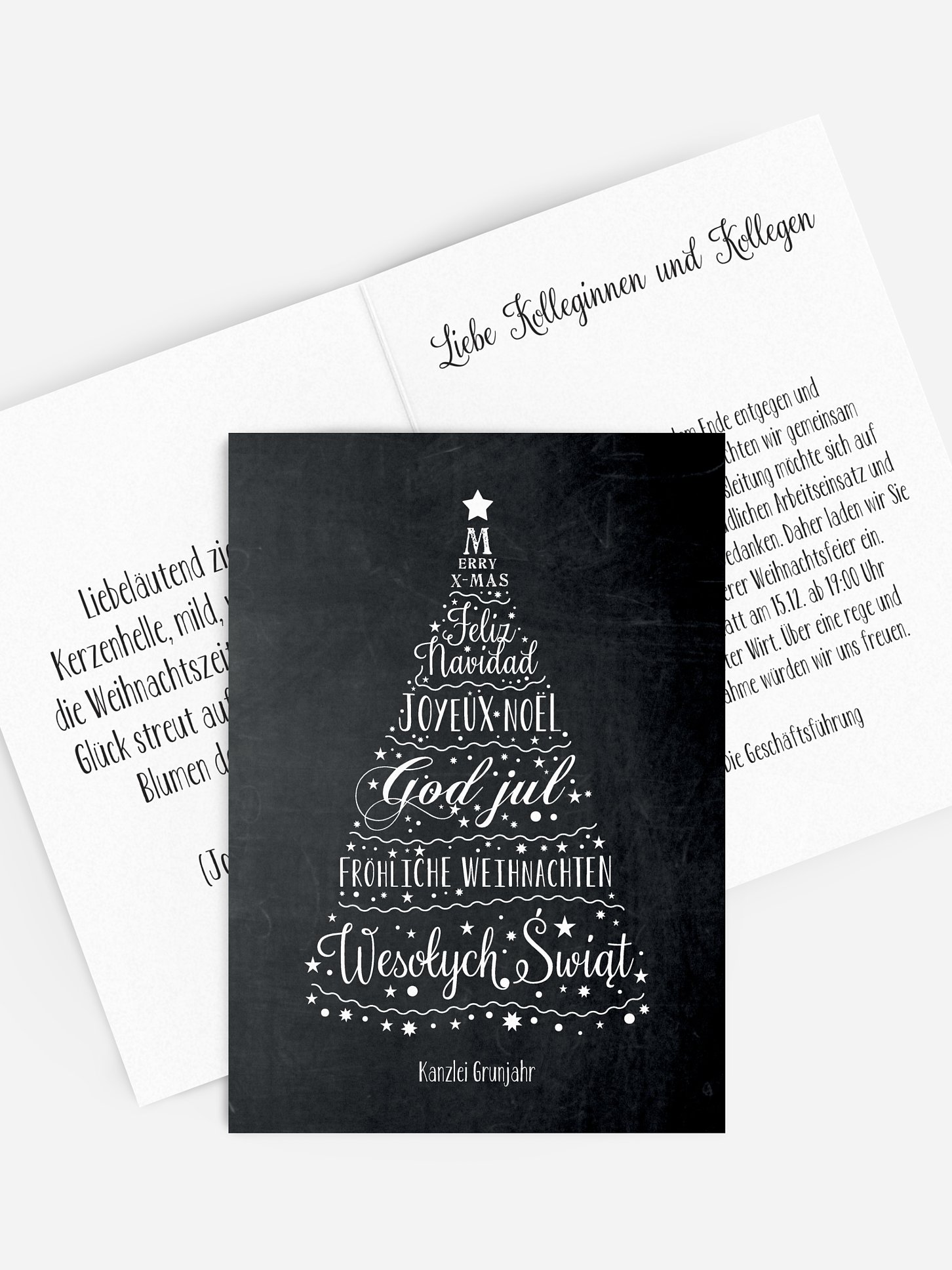 Weihnachtsfeier Language Tree