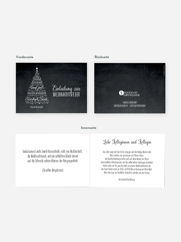 Weihnachtsfeier Language Tree