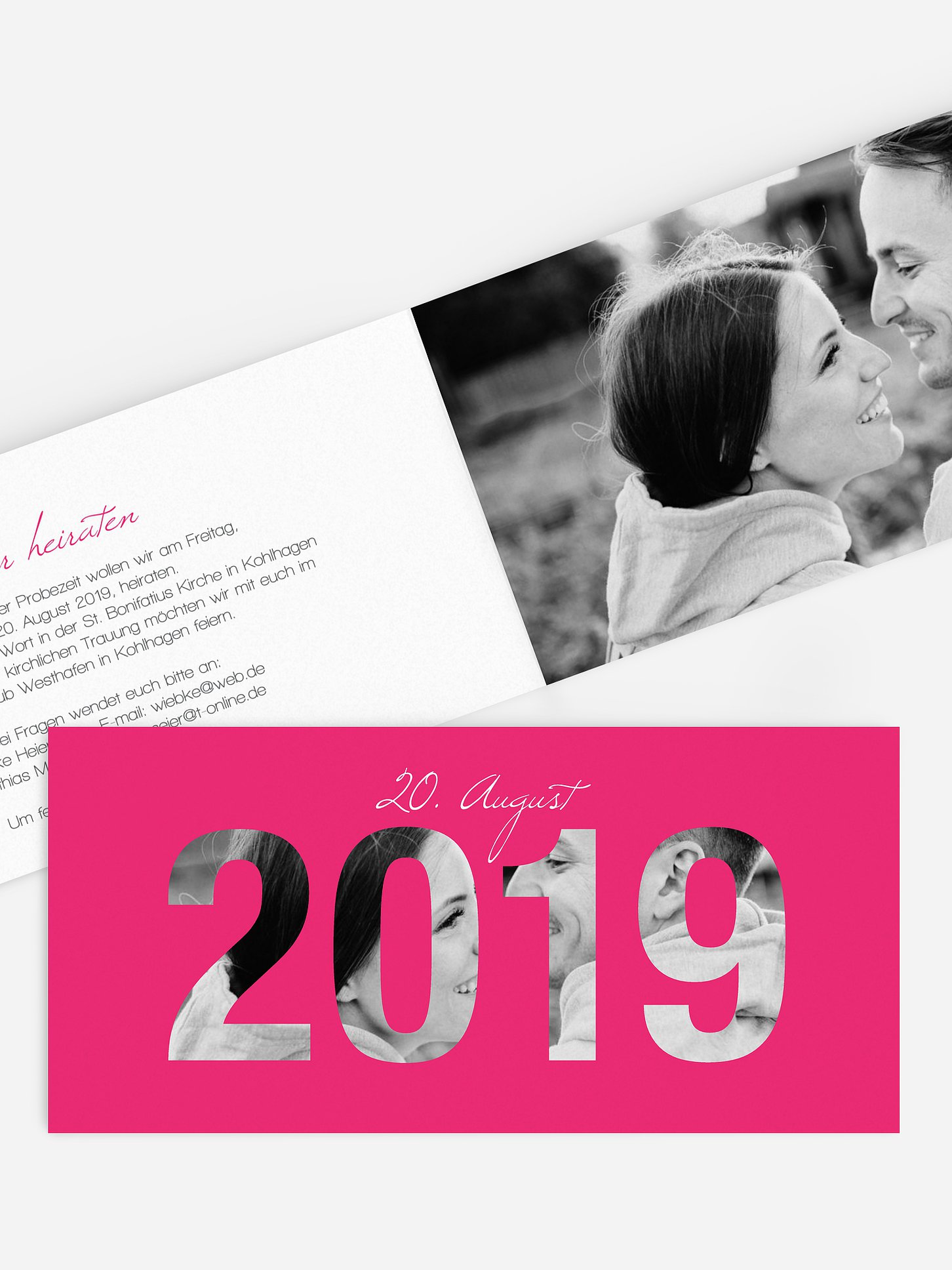 Hochzeitseinladung Durchblick 2019