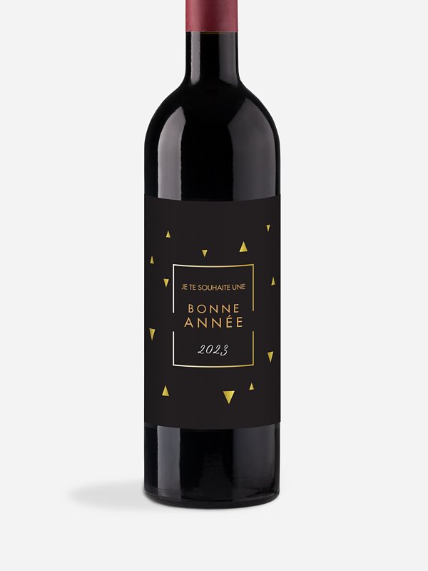 Étiquette pour bouteille Détail chic