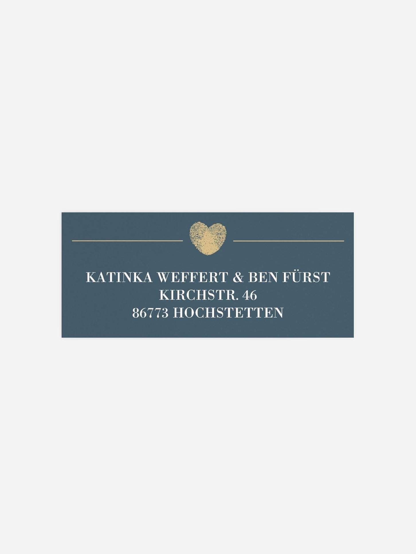 Absenderaufkleber Hochzeit Loveprint