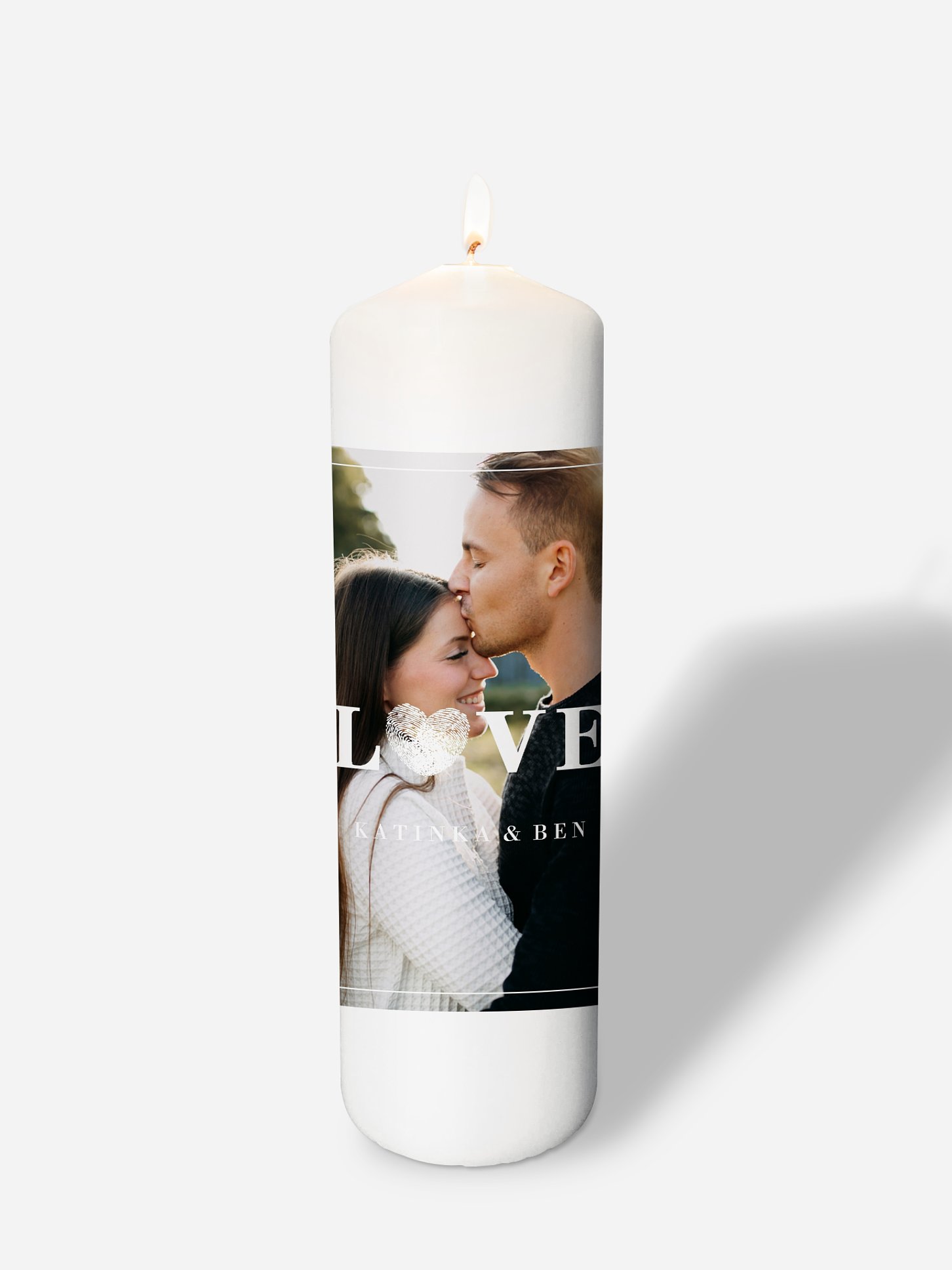 Hochzeitskerze Loveprint