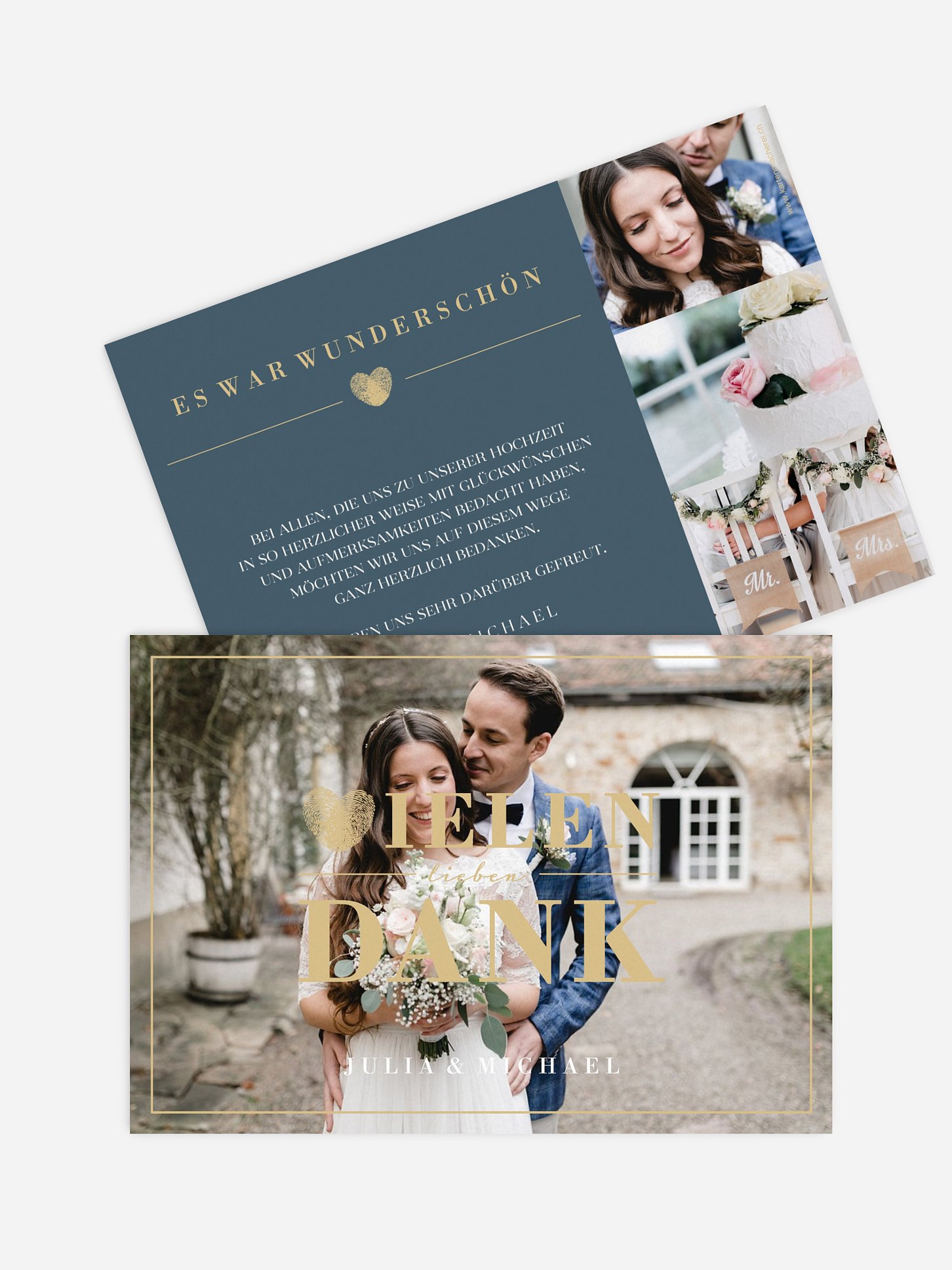Dankeskarte Hochzeit Loveprint
